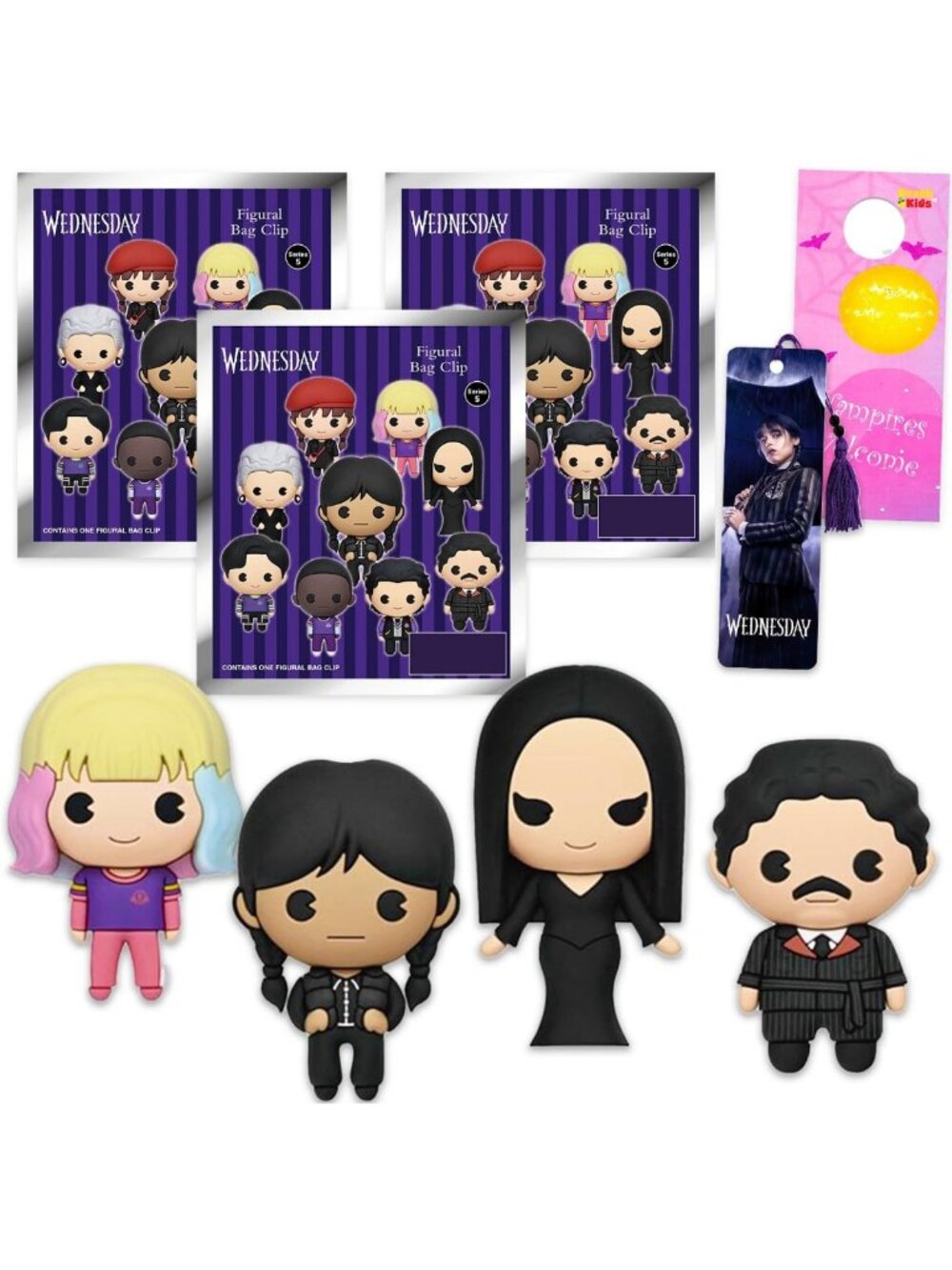 Collectible Blind Bag Bundle - 3-Pack Figures with Clips for Fun Play & Display